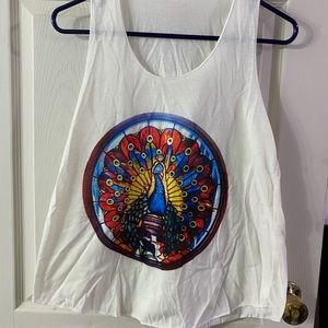 Peacock hippy tank top